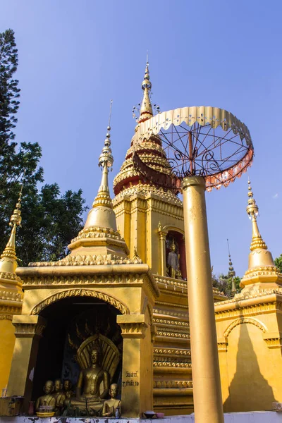 Pagoda Shan stil i Pai, Maehongson Thailand — Stockfoto