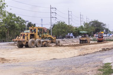 Traktör taşıma tesviye buharlı silindir yol silindiri ile