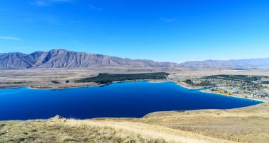 Lake Tekapo Mount John, Nz görünümünü