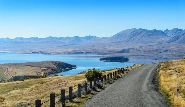 Yeni Zelanda'da yoldan görüntülemek — Stok fotoğraf