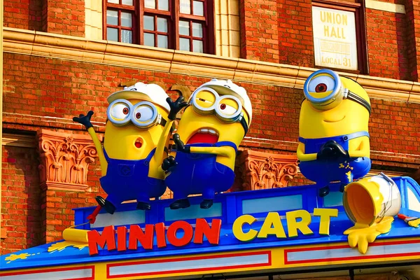 Ósaka Japonsko Ledna 2019 Detailní Záběr Sochy Happy Minion Umístěné — Stock fotografie