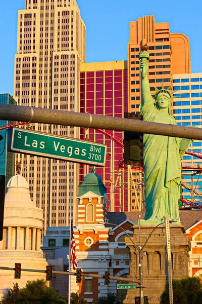 Las Vegas Usa Sep 2018 Señal Tráfico Las Vegas Con — Foto de Stock