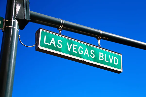 Verkeerstekens Van Las Vegas Blvd Street Teken Van Las Vegas — Stockfoto