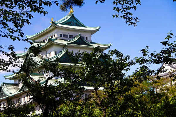 Nagoya Castle is a Japanese castle in Nagoya, Aichi Prefecture, Japan. Nagoya Castle was built in 1612 and destroyed by US air raids in World War II. The castle was reconstructed in 1959.