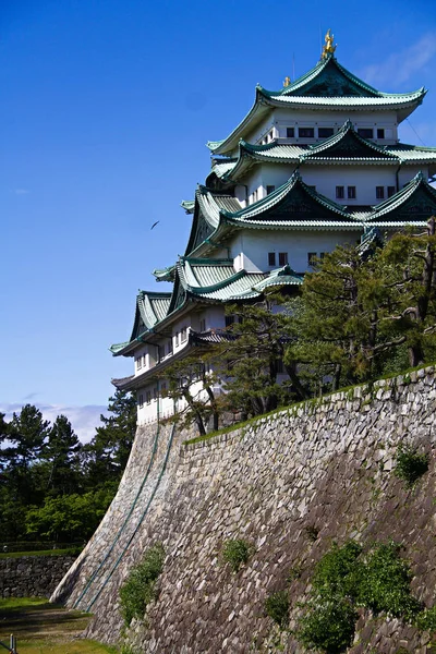 Nagoya Castle is a Japanese castle in Nagoya, Aichi Prefecture, Japan. Nagoya Castle was built in 1612 and destroyed by US air raids in World War II. The castle was reconstructed in 1959.