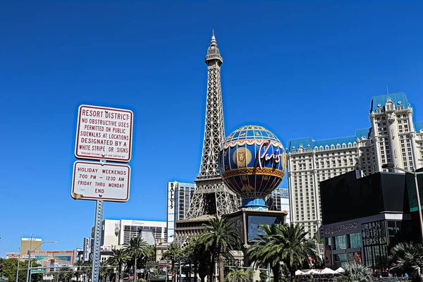 Las Vegas Usa Sep 2018 Paris Las Vegas Hotel Casino — Stock Photo, Image