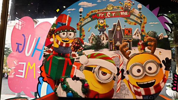 Osaka Japão Novembro 2019 Close Estátua Happy Minion Universal Studios — Fotografia de Stock