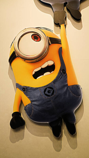 Осака Япония Ноября 2019 Года Закрыть Статую Happy Minion Universal — стоковое фото