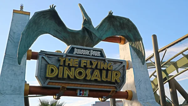 Osaka Japón Noviembre 2019 Señal Estación Flying Dinosaur Figura Pteranodon —  Fotos de Stock