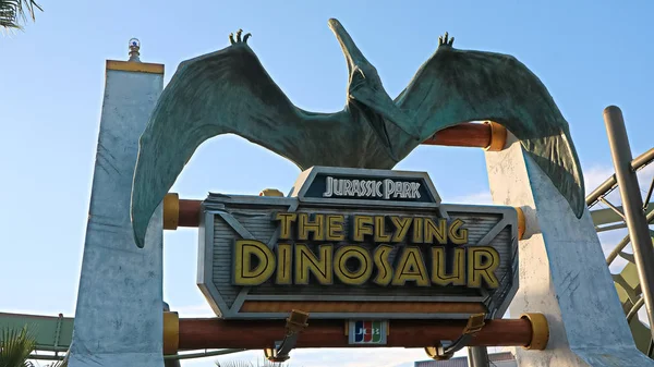 Osaka Japón Noviembre 2019 Señal Estación Flying Dinosaur Figura Pteranodon —  Fotos de Stock