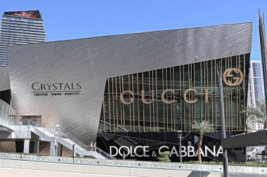 Las Vegas, Nv / Usa - Sep 14. 2018: Gucci ve Dolce & Gabbana şehir merkezindeki mağaza.