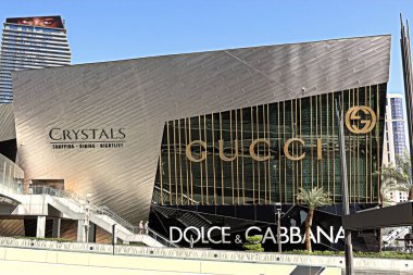 Las Vegas, Nv / Usa - Sep 14. 2018: Gucci ve Dolce & Gabbana şehir merkezindeki mağaza.