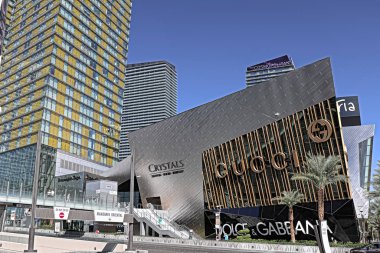Las Vegas, Nv / Usa - Sep 14. 2018: Gucci ve Dolce & Gabbana şehir merkezindeki mağaza.