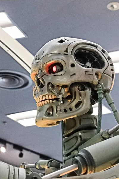 Osaka Japán Jan 2020 Fénykép 800 Endoskeleton Terminator Terminator Dark — Stock Fotó