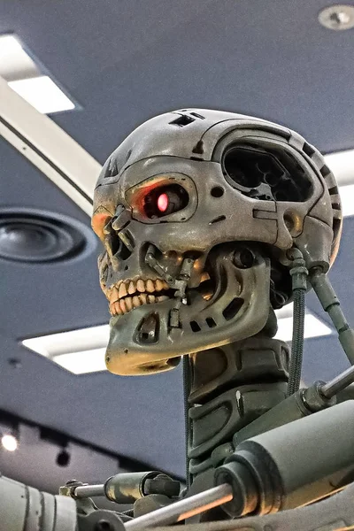 Osaka Japán Jan 2020 Fénykép 800 Endoskeleton Terminator Terminator Dark — Stock Fotó