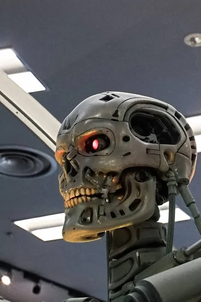 Osaka Japán Jan 2020 Fénykép 800 Endoskeleton Terminator Terminator Dark — Stock Fotó