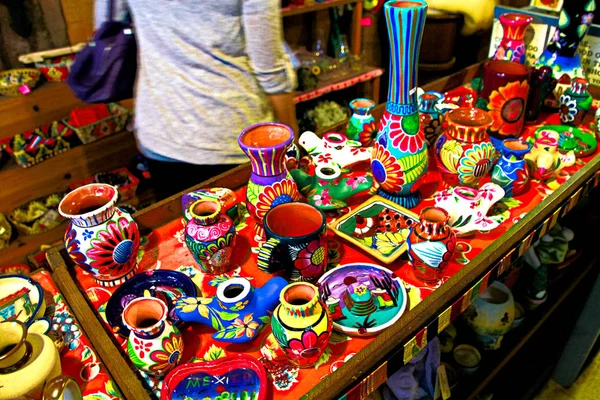 Los Angeles Usa October 2017 Close Mexican Folk Art Stores — ストック写真