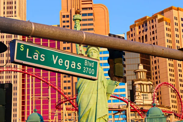 Las Vegas Usa Sep 2018 Las Vegas Road Sign New — 스톡 사진