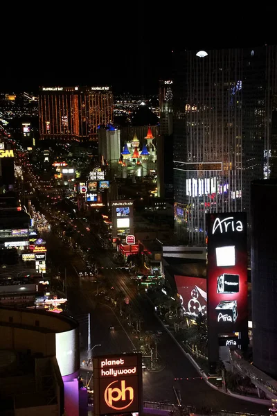 Las Vegas Usa นยายน 2018 มมองของแถบในลาสเวก แถบลาสเวก สเป นประมาณ ไมล — ภาพถ่ายสต็อก