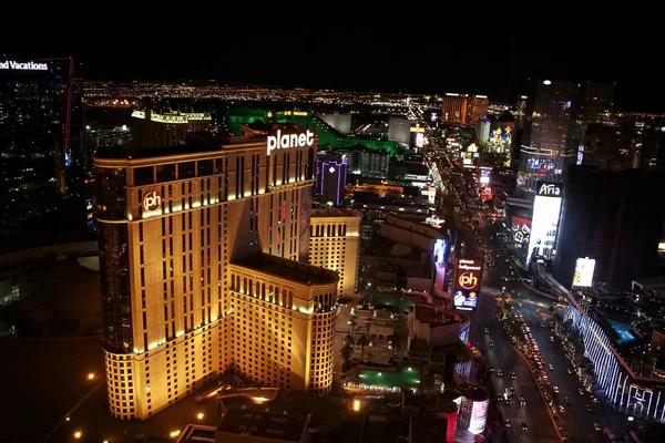 Las Vegas Usa Wrzesień 2018 Widok Pasek Las Vegas Las — Zdjęcie stockowe