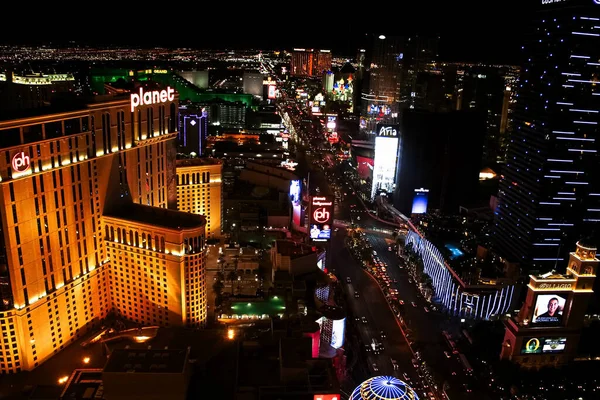Las Vegas Usa Σεπτέμβριος 2018 Άποψη Της Λωρίδας Στο Λας — Φωτογραφία Αρχείου