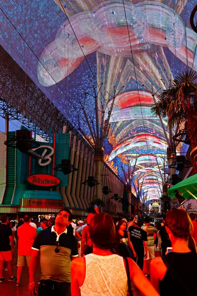 Las Vegas Usa Sep 2018 View Fremont Street Experience Las — Stock Photo, Image