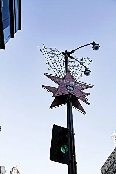 Los Angeles November 2010 Street View Avenue Stars Hollywood Boulevard — Stock Fotó