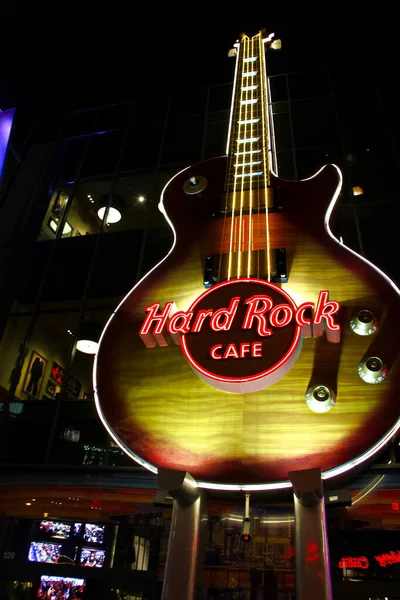 Las Vegas Noviembre 2010 Guitarra Gigante Fachada Entrada Del Hard — Foto de Stock