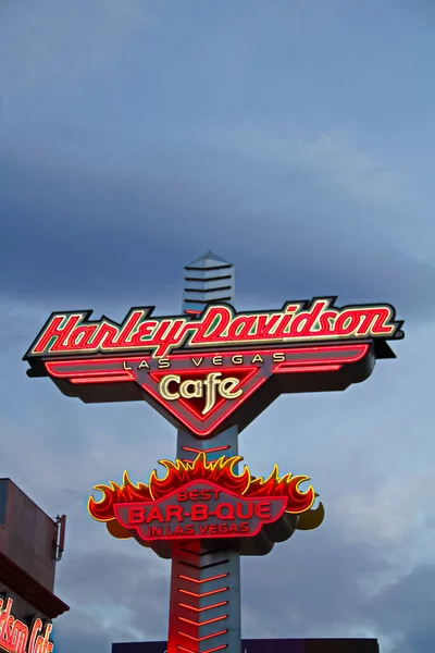 Las Vegas Octubre 2017 Harley Davidson Las Vegas Café Sign — Foto de Stock