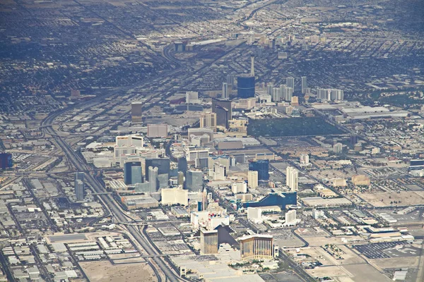 Een Ouder Uitzicht Strip Las Vegas Nevada Veel Van Hotels — Stockfoto