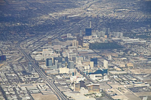 Een Ouder Uitzicht Strip Las Vegas Nevada Veel Van Hotels — Stockfoto