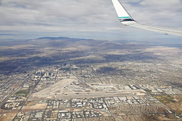 Aerial View Urban Suburban Communities Seen Las Vegas Nevada Streets — Stock Photo, Image