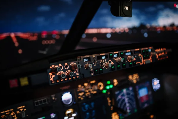 Autopilot Controller Display Navigator System Boeing Aircraft Automatic Landing System — Stock Photo, Image