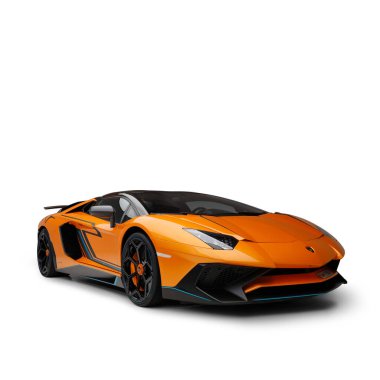 Dubai / BAE - 19 Aralık 2019: Lamborghini Aventador SV Roadster. Novitec hava kiti ve tekerlekler. Tahsilat arabası. Cabrio özel modeli. Süper araba.. 