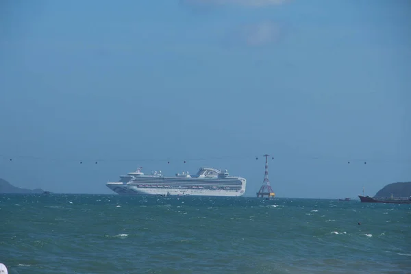 Large Steamer Sailing Sea — Stock Photo, Image