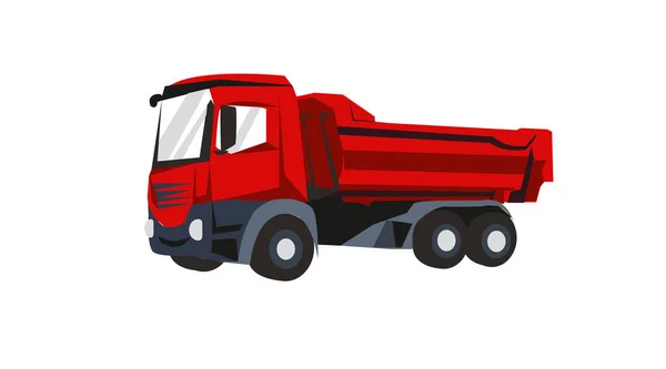 Industrial Truck Vector Illustration Transportation — Stock Vector
