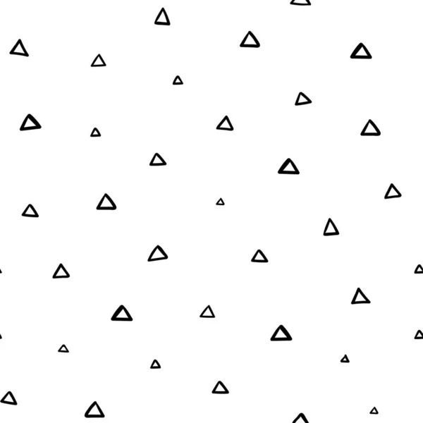 Padrão de triângulo preto no fundo branco — Vetor de Stock