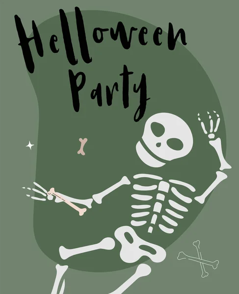 Sammlung von Halloween-Hintergründen. Helloween-Grußkarte und -Plakat, Parteischild. Konzeptillustration mit Zeichen und Symbol. Flachbild-Cartoon — Stockvektor