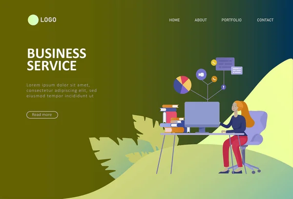 Office concept Business People voor Project Management, Business, workflow en Consulting. Moderne vector illustratie platte concepten karakter voor website en mobiele website — Stockvector