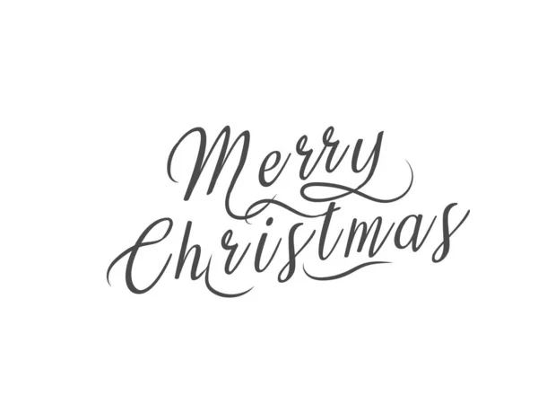Veselé Vánoce a šťastný Nový rok s nápisem typografické kompozice pro plakát a blahopřání. Kaligrafie na zimní dovolenou. Vektor — Stockový vektor