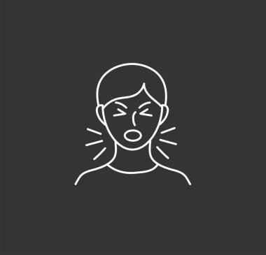 Coronavirus COVID-19 belirtileri. Vektör satırı simgesi çizimleri ayarlandı. Güvenlik, sağlık, tedaviler ve viral hastalıkların önlenmesi. İzolasyon. Vektör