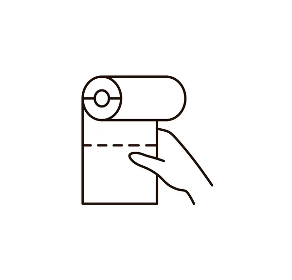 Handhygienelinien Symbol Einfaches Minimal Piktogramm Körperpflege Krankheitsprävention Und Medizinisches Händewaschen — Stockvektor