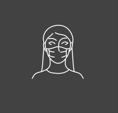 Coronavirus Koruması. Yeni salgının önlenmesi 2019-nCoV simgesi bilgi ya da web sitesi için ayarlandı. Güvenlik, sağlık, tedaviler ve viral hastalıkların önlenmesi. İzolasyon. Vektör illüstrasyonu