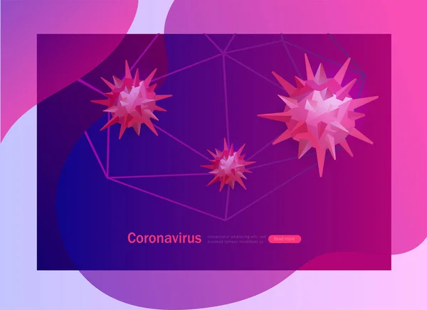 Stop Coronavirus Concept Gefährliche Pandemie 2019 Ncov Wuhan Vektorillustration Der — Stockvektor