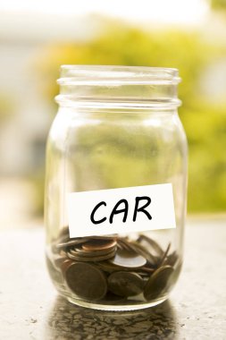 Conceptwith filtre etkisi retro vintage tarzı para tasarrufu      