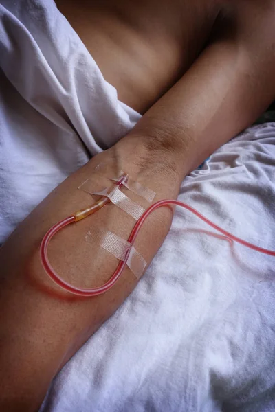 Vérátömlesztés, hostpital — Stock Fotó