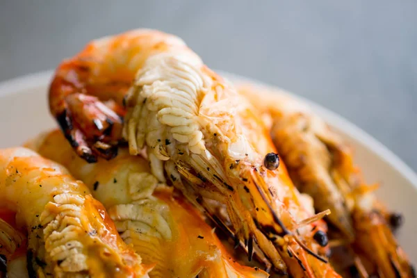 烤的虾 （巨型淡水虾) — 图库照片