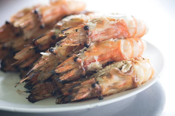 没有壳的泰国烤虾（虾） — 图库照片
