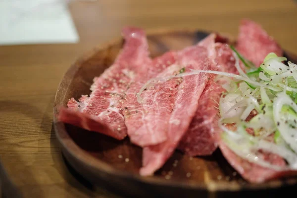 日本牛肉片的高档牛肉 — 图库照片