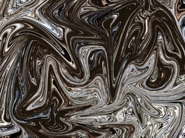 Siyah ve beyaz soyut sıvı sanat